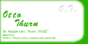 otto thurn business card